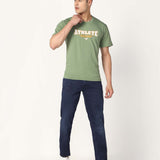 Men's Cotton Lycra Tee - Olive