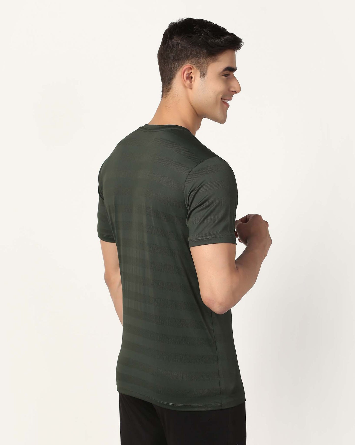 Men's Training Polyester Tee - Olive