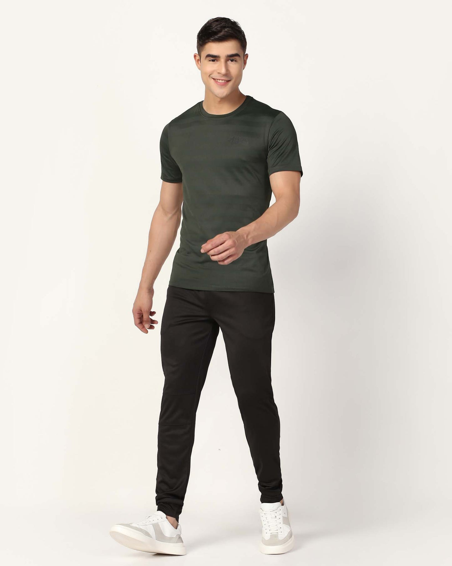 Men's Training Polyester Tee - Olive