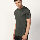 Men's Running Polyester Tee - Olive