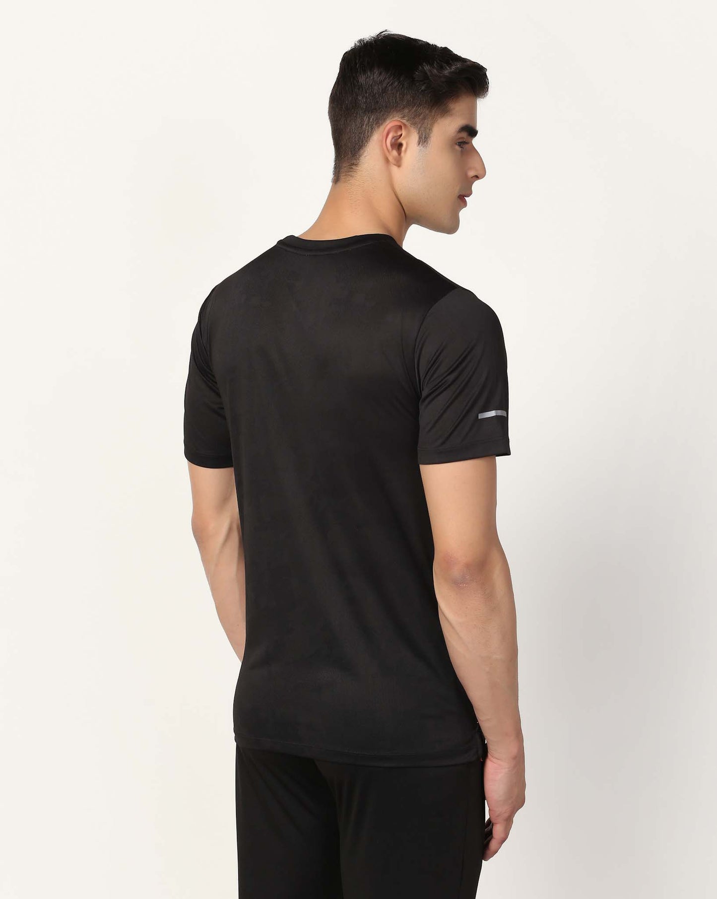 Men's Running Polyester Tee - Black