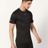 Men's Running Polyester Tee - Black