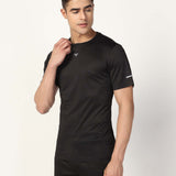 Men's Running Polyester Tee - Black