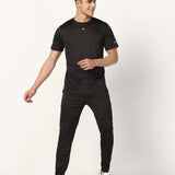 Men's Running Polyester Tee - Black