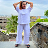 Women's Leisure Coord Set - White