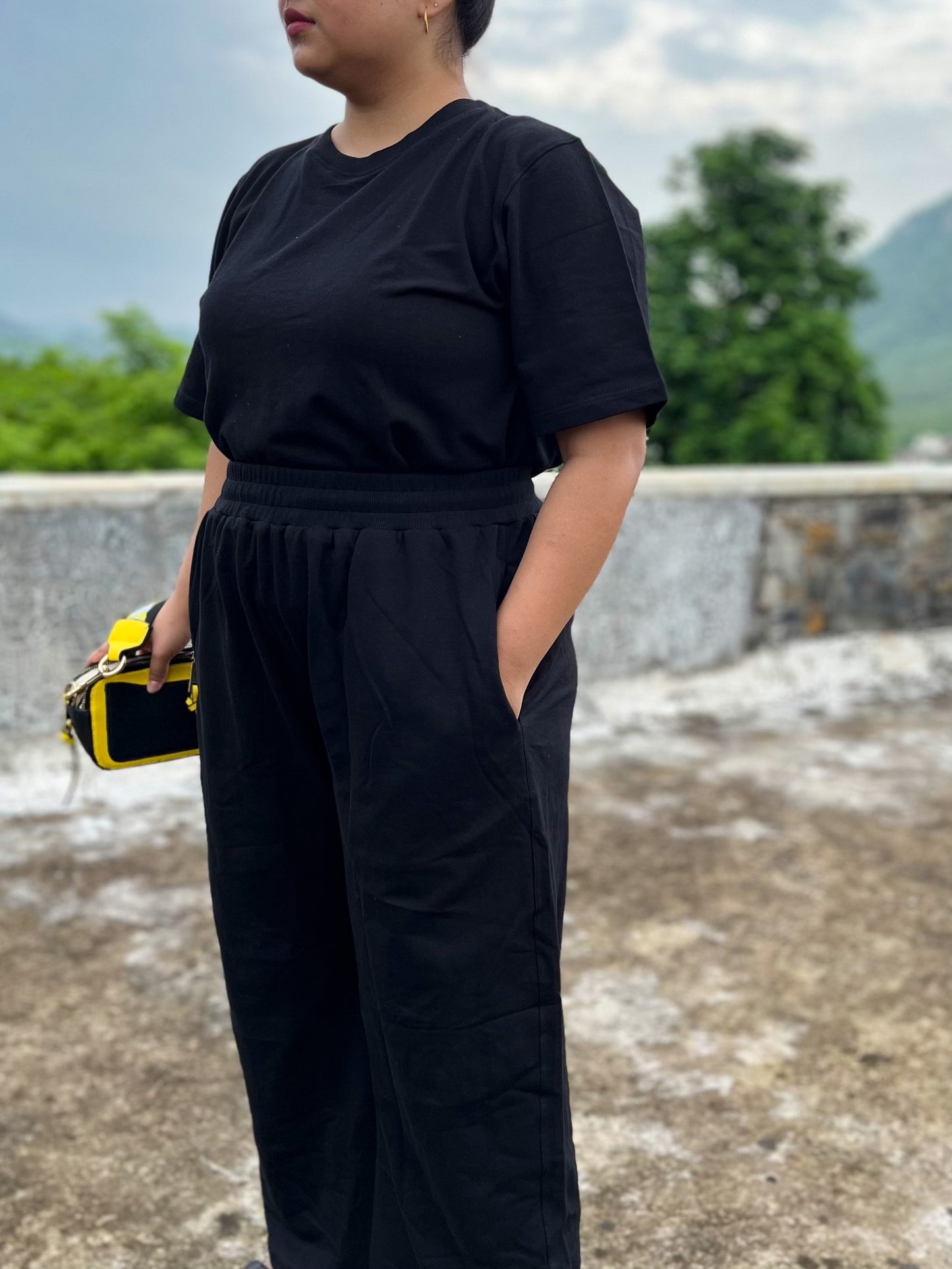 Women's Leisure Coord Set - Black