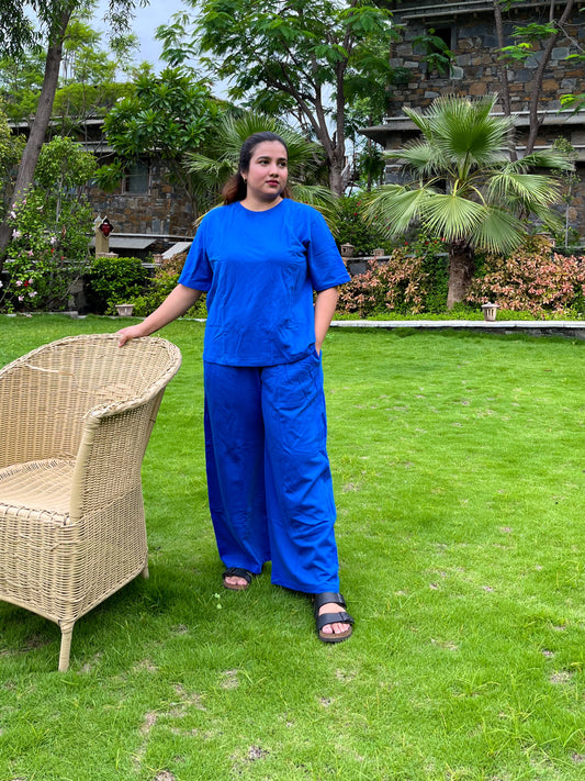 Women's Leisure Coord Set - Blue