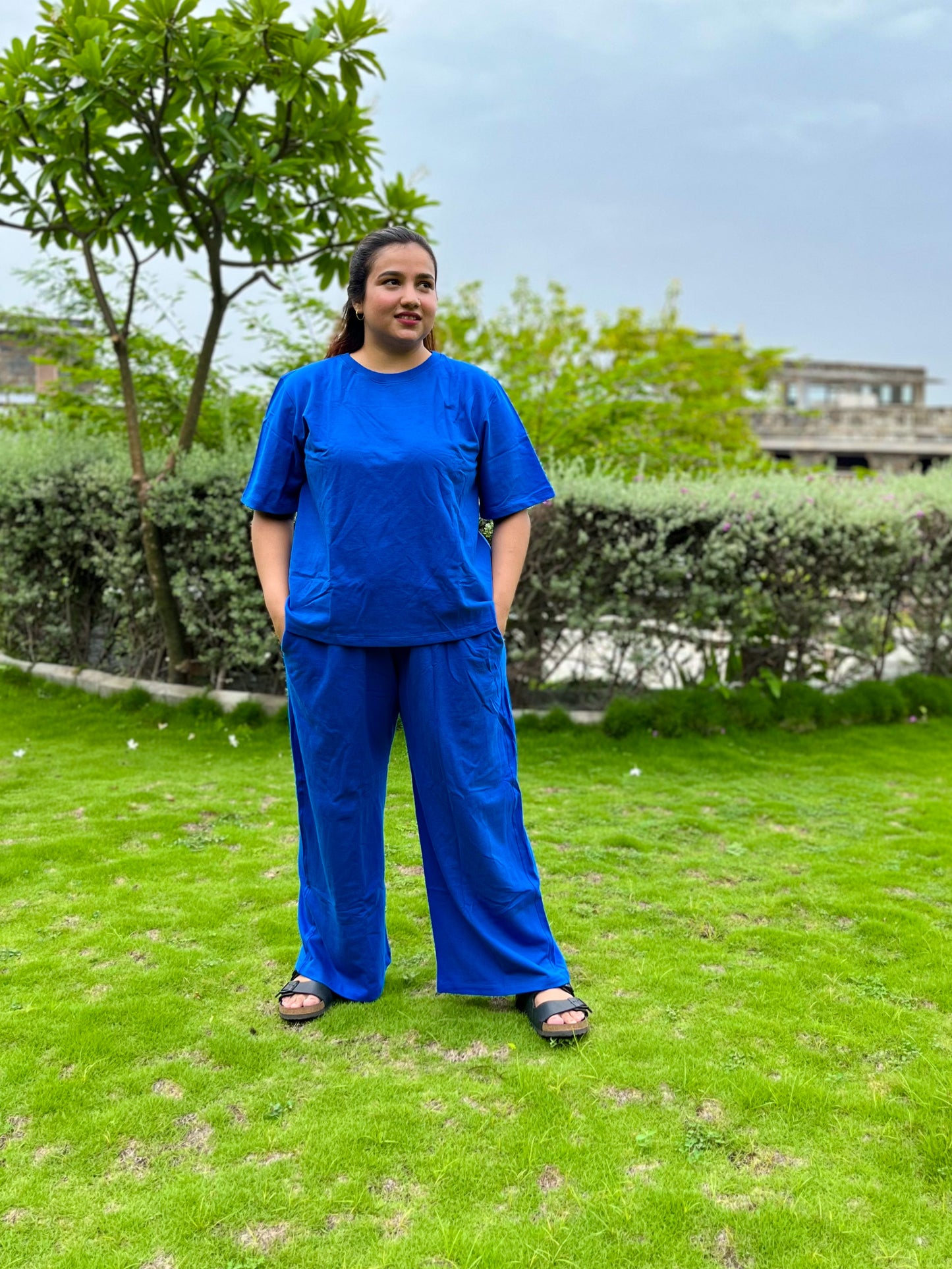 Women's Leisure Coord Set - Blue