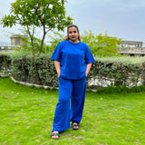 Women's Leisure Coord Set - Blue