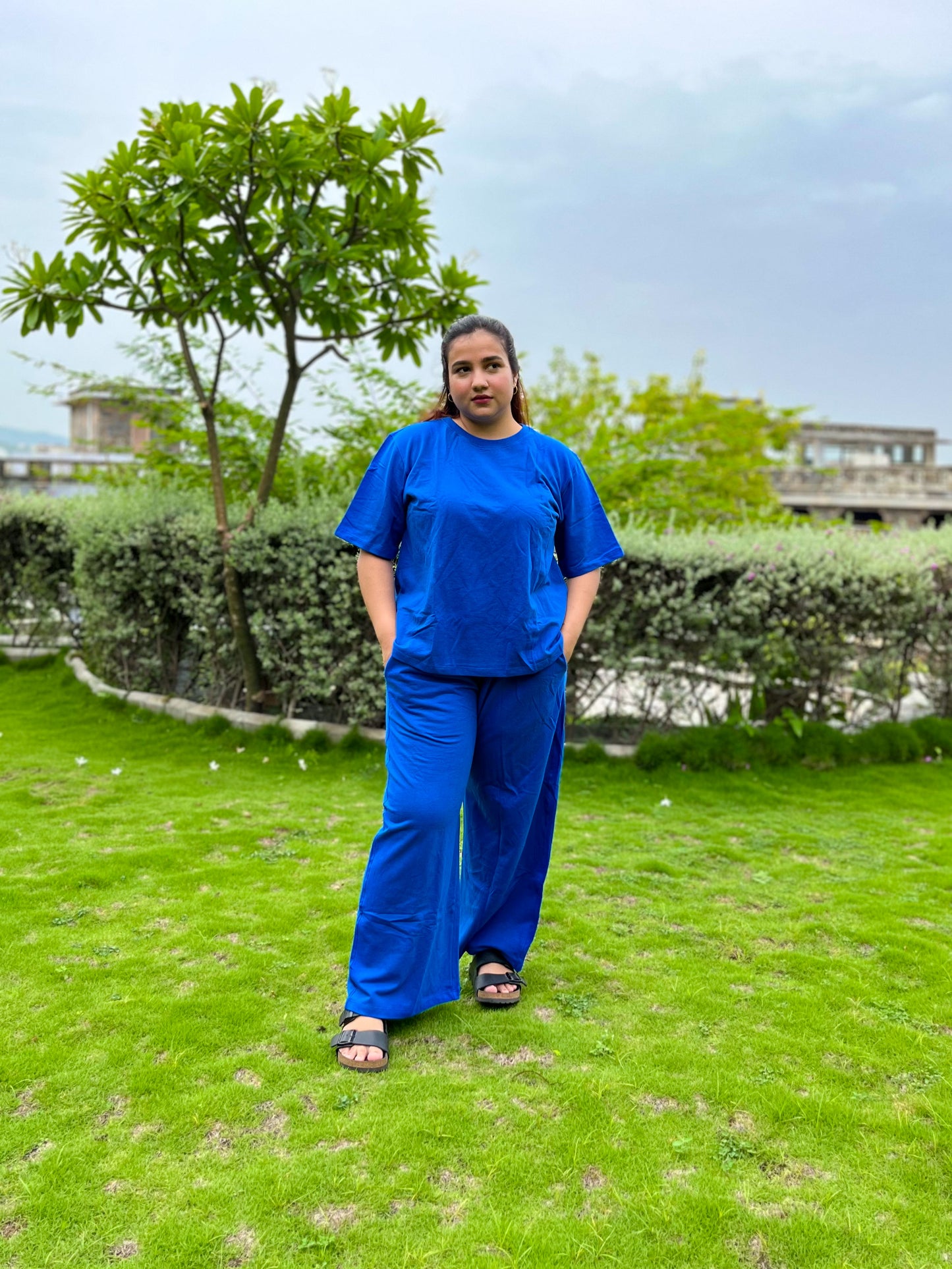Women's Leisure Coord Set - Blue