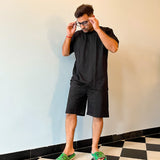 Men's Leisure Coord Set - Black