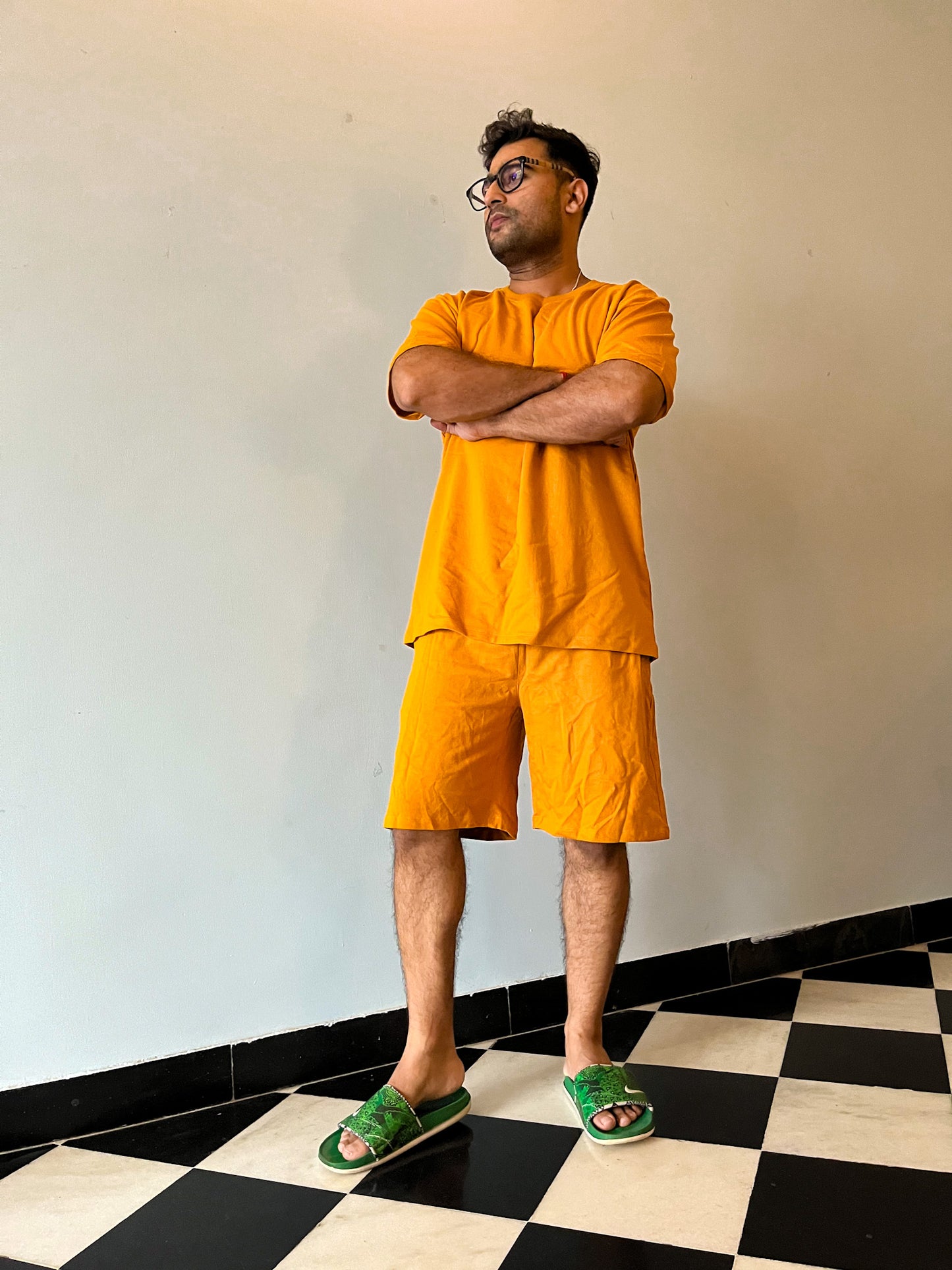 Men's Leisure Coord Set - Mustard