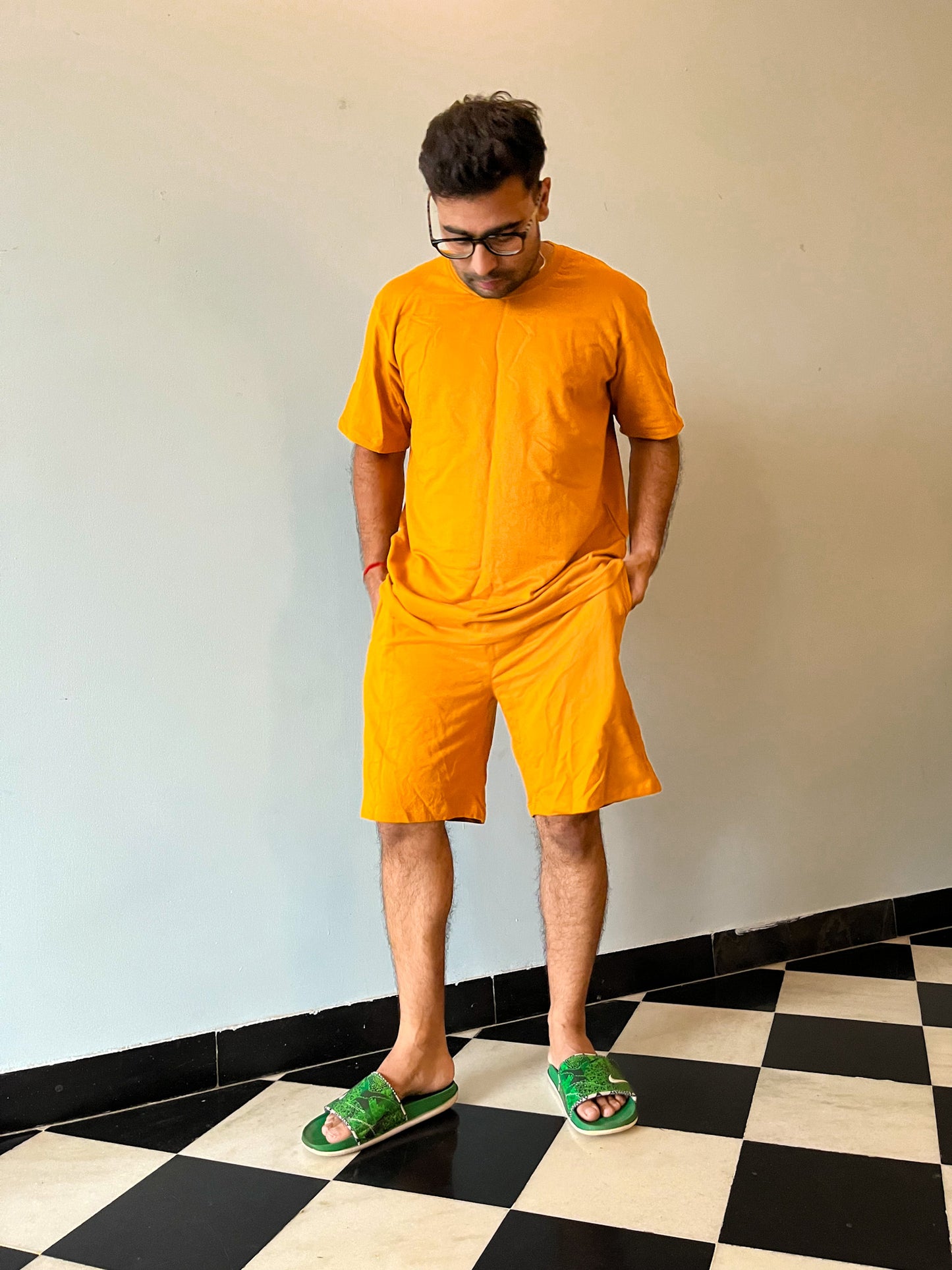 Men's Leisure Coord Set - Mustard