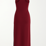 Halo Racerback Dress - Maroon