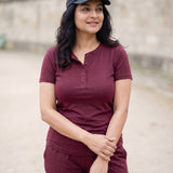 La Forme Henley Half Sleeve Top