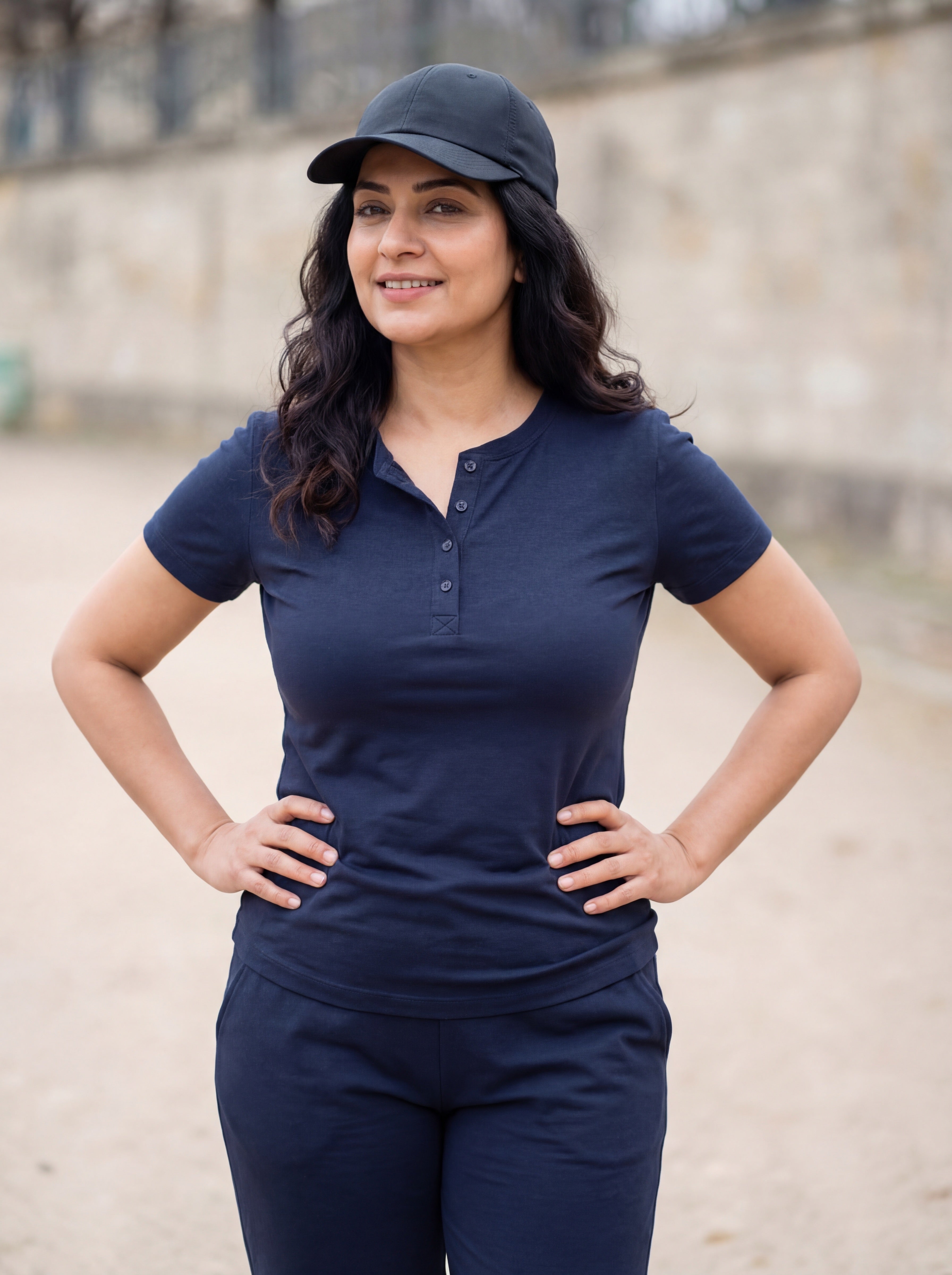 La Forme Henley Half Sleeve Top