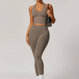 Halter Neck Top - Light Brown