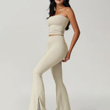 Tapped In Tube Top - Apricot