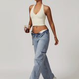 Halter Neck Top - Off White