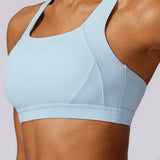 Momentum Cross-Back Sports Bra - Powder Blue