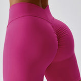Elevate V-Waist Biker Shorts - Fuchsia Purple