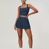 Crop & Conquer Top - Blue