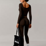 LiftLuxe Sculpt Leggings – Dark Brown