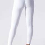 SculptFit Crossover Waist Leggings - White