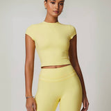 Everyday Seamless Top - Lime Yellow