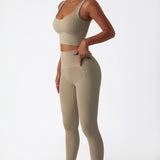 Elevate Sculpt Sports Bra - Beige
