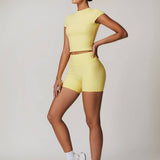 Everyday Seamless Top - Lime Yellow