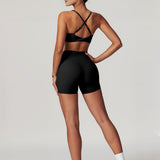 Halo Seamless Bra - Black