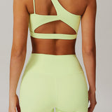 ContourFit High-Waist Pocket Shorts - Lime Green
