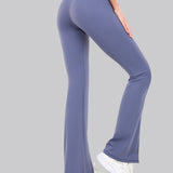 SlitFit Flare Leggings - Slate Blue
