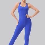 Strappy PowerPlay Jumpsuit - Electric Blue