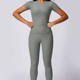 Sleek Fit Active Top - Grey