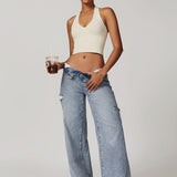 Halter Neck Top - Off White