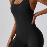 Aero Racerback Jumpsuit - Black