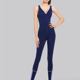Midnight Mesh Jumpsuit - Navy Blue