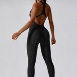 Aero Racerback Jumpsuit - Black