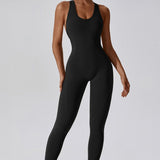 Aero Racerback Jumpsuit - Black