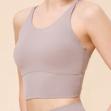 Strappy Aura Sports Bra – Taupe