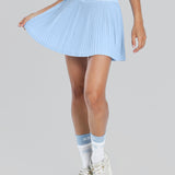 Plie Pleat Skort - Sky
