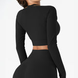 Urban Luxe Strappy Knitted Crop Top - Black