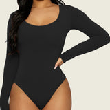 SculptEase Long Sleeve Bodysuit – Black