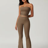Tapped In Tube Top - Brown