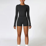 SculptSync Long Sleeve Top – Black