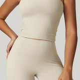 Tapped In Tube Top - Apricot