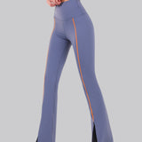 SlitFit Flare Leggings - Slate Blue