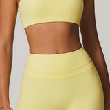 Halo Seamless Bra - Lime Yellow